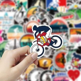 マウンテンバイクステッカーセット 50枚入り アウトドア　防水　デカール(ステッカー)