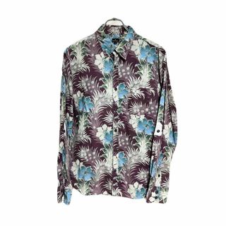 ポールスミス(Paul Smith)の美品 P.S Paul Smith L 花柄シャツ ドレス デザイン 総柄(シャツ)