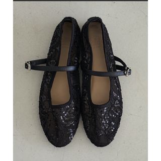 フリークスストア(FREAK'S STORE)のFREAK'S STOREロペレートシアーレースメリージェーンフラットシューズ(バレエシューズ)