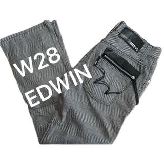 EDWIN - EDWIN パンツ ストレート 412XVS W28 チェック柄