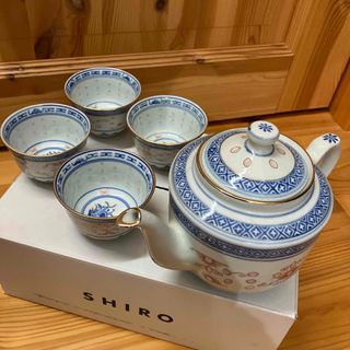 【送料込み】中国茶器 急須 ティーポット湯呑み セット(食器)