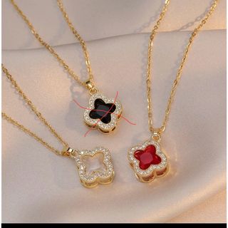 クローバーネックレス　バラ売り　黒なし(ネックレス)
