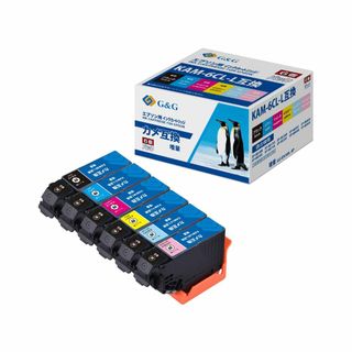 【数量限定】Ninestar G&G エプソン 互換インク KAM-6CL-L (PC周辺機器)