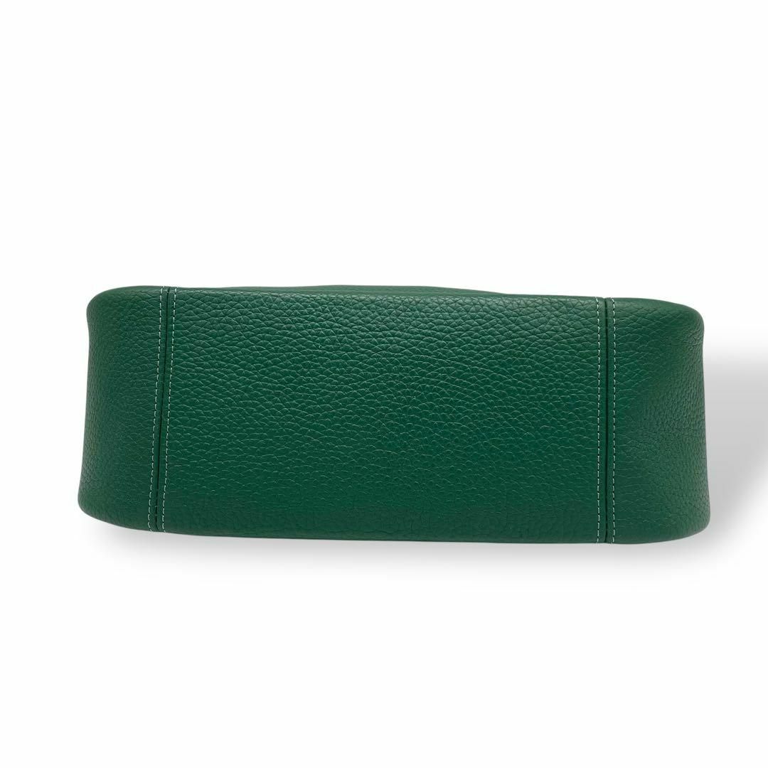 COACH 緑色 レザー ハンドバッグ　2wayバック COACH - 現行 極美品 コーチ ショルダーバッグ 2way ケリー シボ