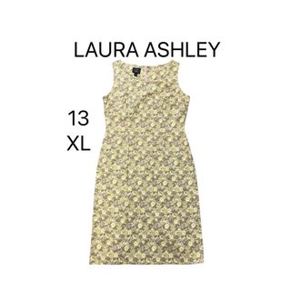 LAURA ASHLEY - LauraAshley ローラアシュレイ 総柄 花柄ワンピース 膝丈 13号 綿