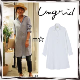 アングリッド(Ungrid)の【新品】コットンスキッパーシャツワンピ(ひざ丈ワンピース)