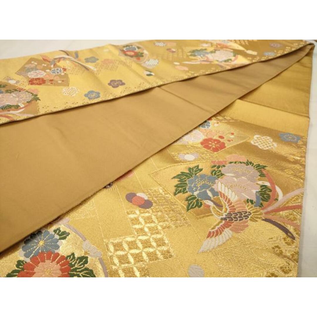 袋帯 正倉院文様 鳳凰に花模様 唐織 六通 正絹 着物 RO-2268 ◇11655◇六通柄 袋帯 正倉院唐花文 鳳凰 西陣 着物帯 和装