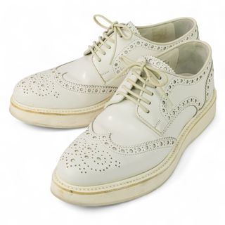 チャーチ(Church's)の良品 Church's チャーチ MELODY ROIS CALF パテントレザー ウィングチップシューズ ドレスシューズ サイズ36.5 約23.5cm ホワイト レディース 古着 中古 USED(その他)