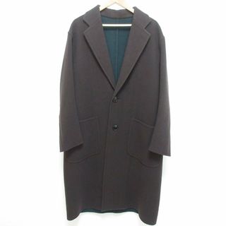 UNITED ARROWS - 美品 UNITED ARROWS ユナイテッドアローズ UAST ダブルフェイス チェスターコート オーバーサイズ M ブラウン メンズ 古着 中古 USED