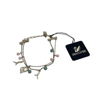 スワロフスキー(SWAROVSKI)の未使用 SWAROVSKI スワロフスキー ラインストーン ブレスレット シルバーカラー レディース 古着 中古 USED(ブレスレット/バングル)