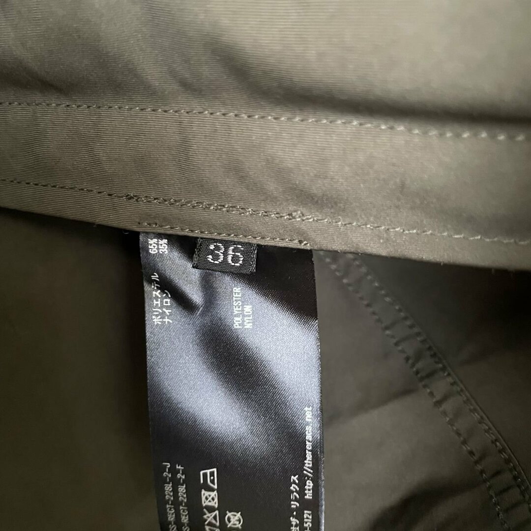 【美品】THE RERACS ザリラクス　ショートモッズコート　カーキ　送料無料 THE RERACS ザ リラクス ショートモッズコート カーキ 38