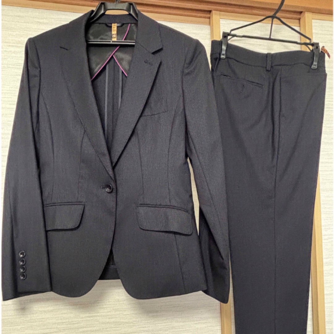 洋服の青山(ヨウフクノアオヤマ)の9号　ヒルトン　上下セット レディースのフォーマル/ドレス(スーツ)の商品写真