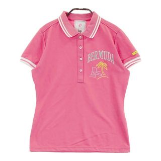 サイズ：S JUN&ROPE ジュン アンド ロペ  半袖ポロシャツ  ピンク系 [240001242665] ゴルフウェア レディース ストスト(ウエア)