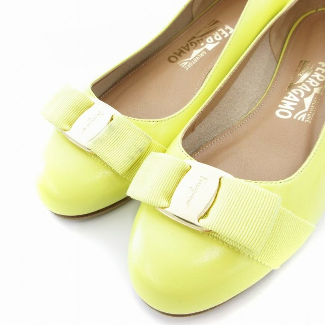 美品 サルヴァトーレ フェラガモ ヴァリナ ヴァラ リボン フラットシューズ 美品 SalvatoreFerragamo サルヴァトーレフェラガモ フラット