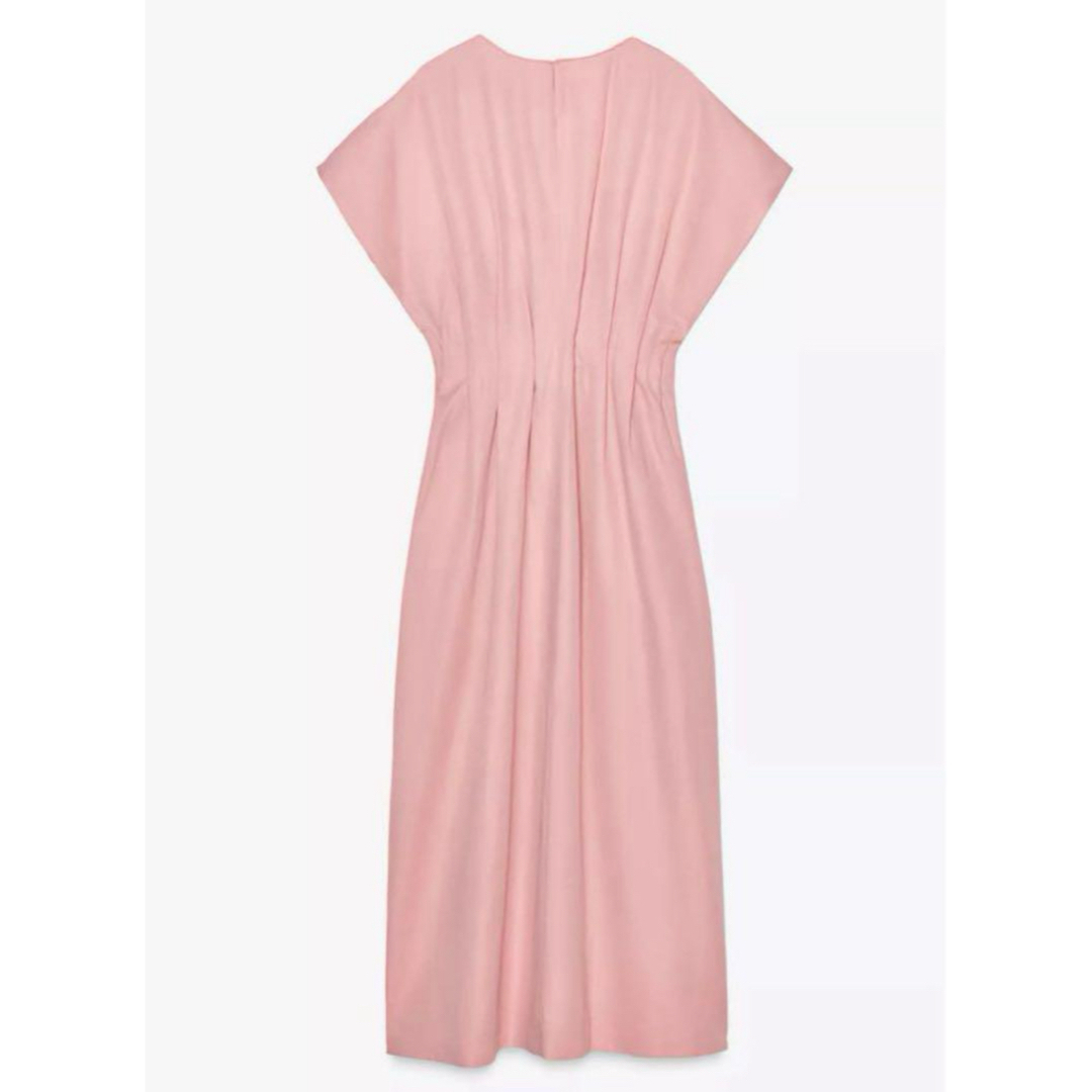 ZARA - 【完売品】ZARA プリーツ入りミディワンピース S 新品