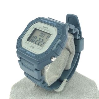 カシオ(CASIO)のCASIO カシオ デジタル チプカシ 腕時計  W-218H ブルーグレー SS×レジン メンズ 　240001150584(腕時計(デジタル))