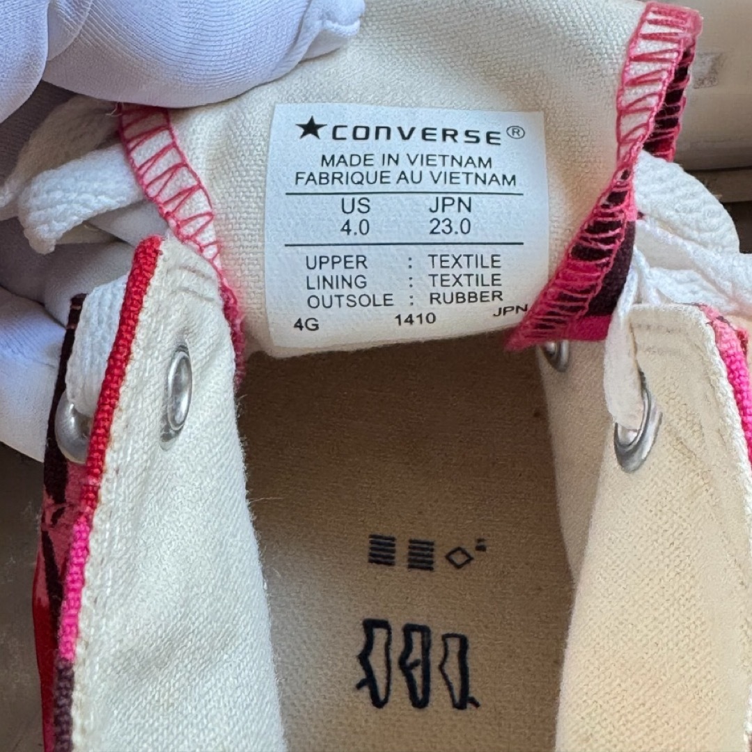 ALL STAR（CONVERSE）(オールスター)のCONVERSE ALLSTAR スニーカー 23cm ピンク 迷彩 アニマル レディースの靴/シューズ(スニーカー)の商品写真