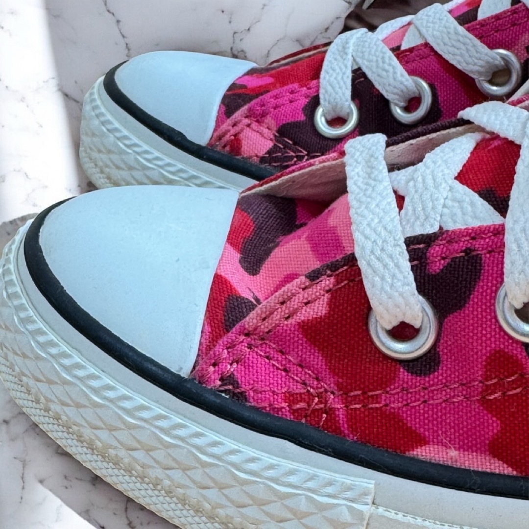 ALL STAR（CONVERSE）(オールスター)のCONVERSE ALLSTAR スニーカー 23cm ピンク 迷彩 アニマル レディースの靴/シューズ(スニーカー)の商品写真