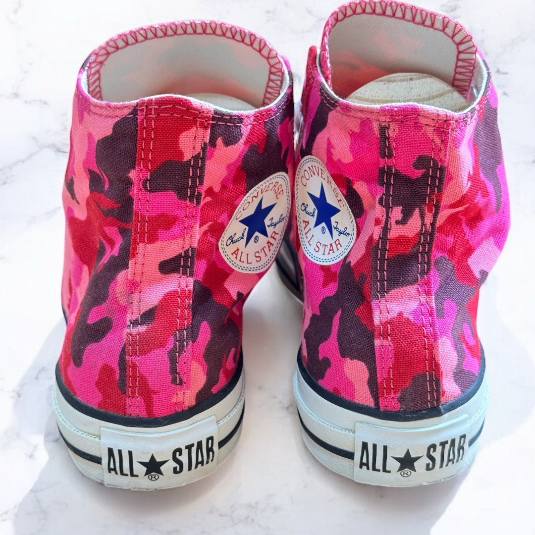 ALL STAR（CONVERSE）(オールスター)のCONVERSE ALLSTAR スニーカー 23cm ピンク 迷彩 アニマル レディースの靴/シューズ(スニーカー)の商品写真