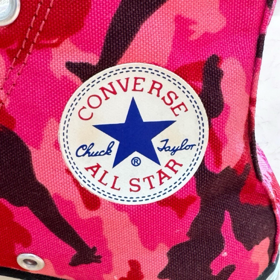 ALL STAR（CONVERSE）(オールスター)のCONVERSE ALLSTAR スニーカー 23cm ピンク 迷彩 アニマル レディースの靴/シューズ(スニーカー)の商品写真