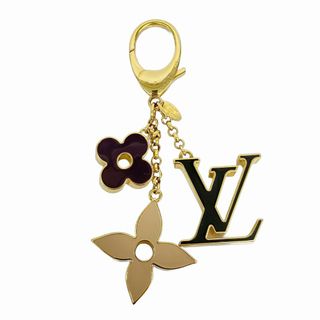 ルイヴィトン(LOUIS VUITTON)の【5gb2025-h】ルイヴィトン キーホルダー フルールドゥモノグラム M67119 ゴールド マルチカラー【中古】レディース(キーホルダー)