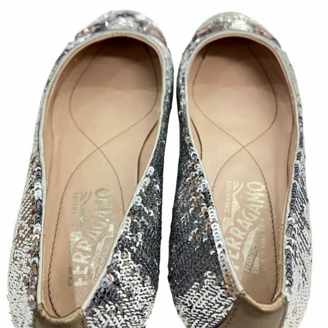 フェラガモ パンプス フラット VARINA サイズ6C スパンコール フェラガモ パンプス フラット VARINA サイズ6C スパンコール