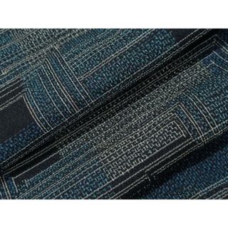 平和屋着物▽本塩沢　単衣　吉祥文　正絹　逸品　CAAT9537dy(着物)