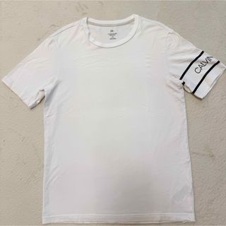カルバンクライン(Calvin Klein)のカルバンクライン　Tシャツ　ホワイト　シンプル　白　黒文字(Tシャツ/カットソー(半袖/袖なし))