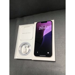 アイフォーン(iPhone)の美品　国内版　SIMフリー　iPhone13 128GB ホワイト色(スマートフォン本体)
