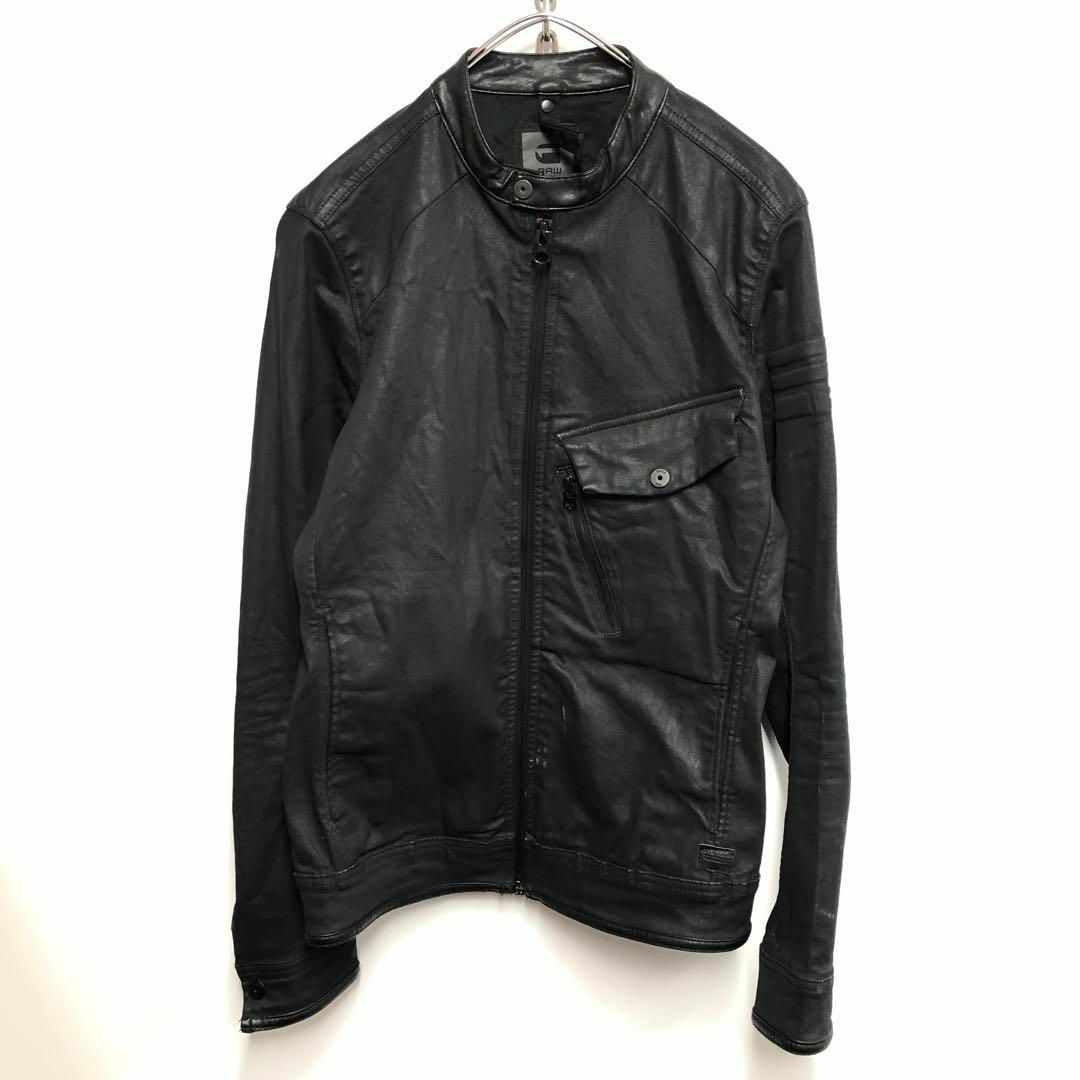 G-STAR RAW ジースターロゥ シングルライダースジャケット L G-STAR RAW - ジースターロウ シングルライダースジャケット