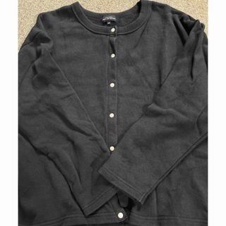 ユナイテッドアローズグリーンレーベルリラクシング(UNITED ARROWS green label relaxing)のグリーンレーベルリラクシング　黒カーディガン(カーディガン)