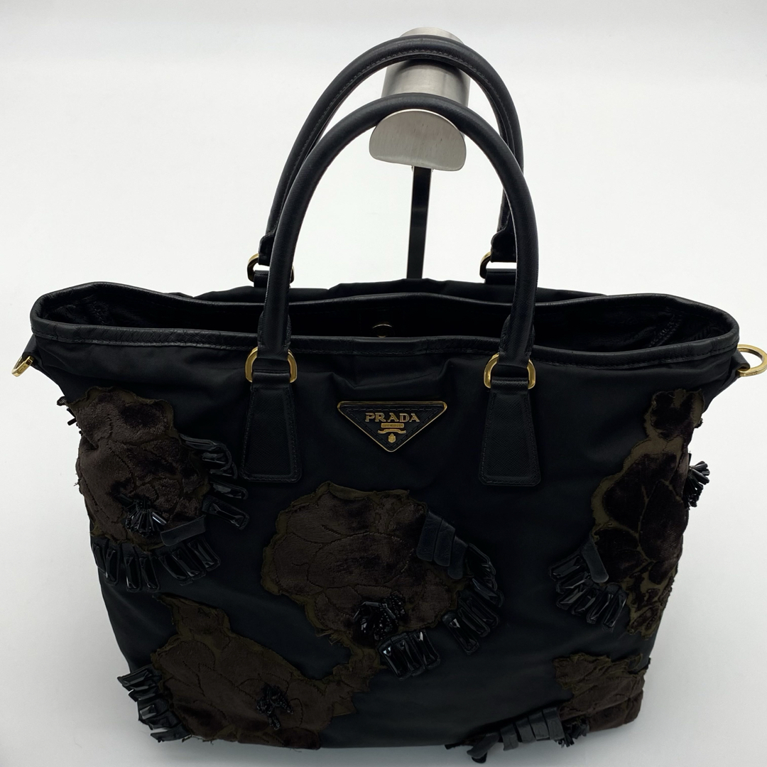 ☆送料関税込☆PRADA 三角ロゴ ナイロン 2way トートバッグ☆ PRADA - PRADA 2way トートバッグ 三角ロゴ ナイロン テスート