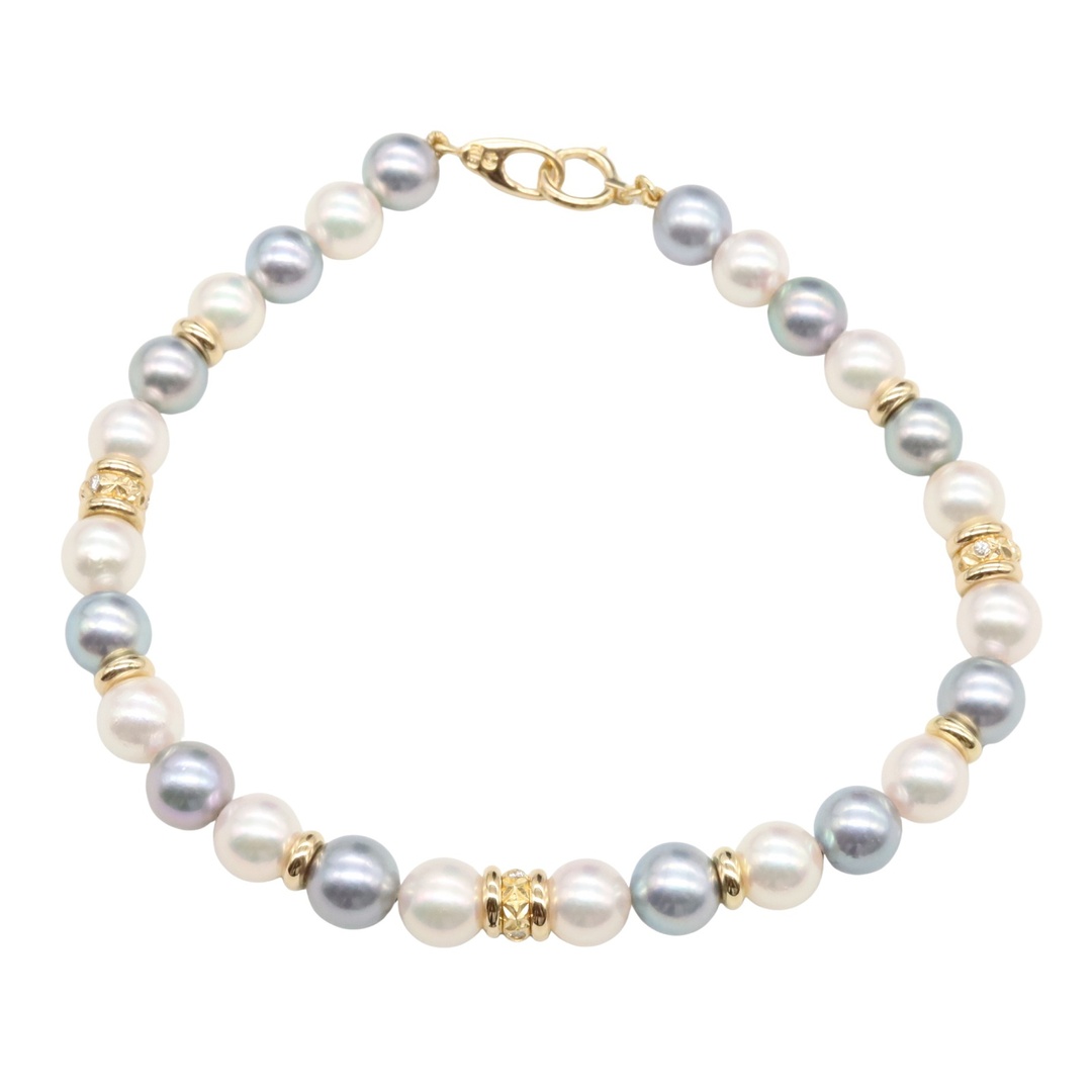 直営手配 すぐ届く TASAKI バロックパール ブレスレット バロックパール ブレスレット BLN-0704-18KWG|ブレスレット