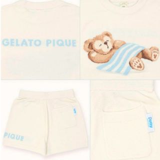 ジェラートピケ(gelato pique)のジェラートピケ×ダッフィー コラボパジャマ(ルームウェア)