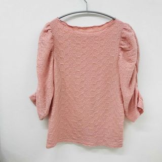 5分袖トップス レディース　Y422(その他)