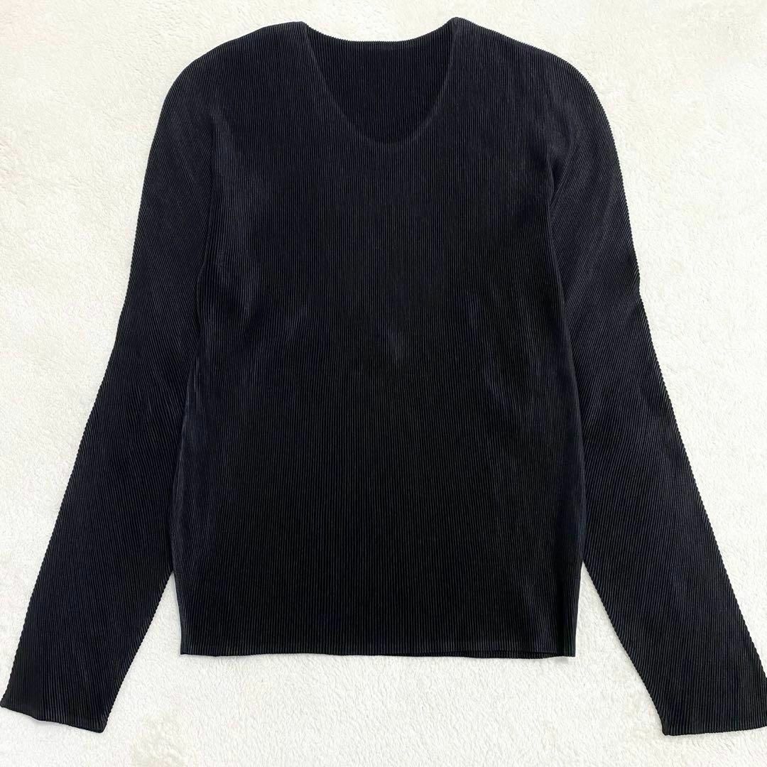 美品イッセイミヤケプリーツカットソー黒 PLEATS PLEASE ISSEY MIYAKE - 【良品】プリーツプリーズ