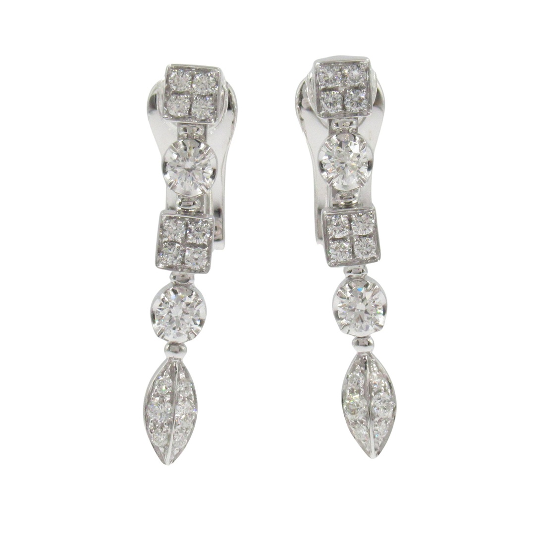 BVLGARI(ブルガリ)のブルガリ BVLGARI ルチア ピアス ダイヤ ピアス ジュエリー K18WG（ホワイトゴールド） ダイヤモンド レディース クリア系 【中古】 レディースのアクセサリー(ピアス)の商品写真