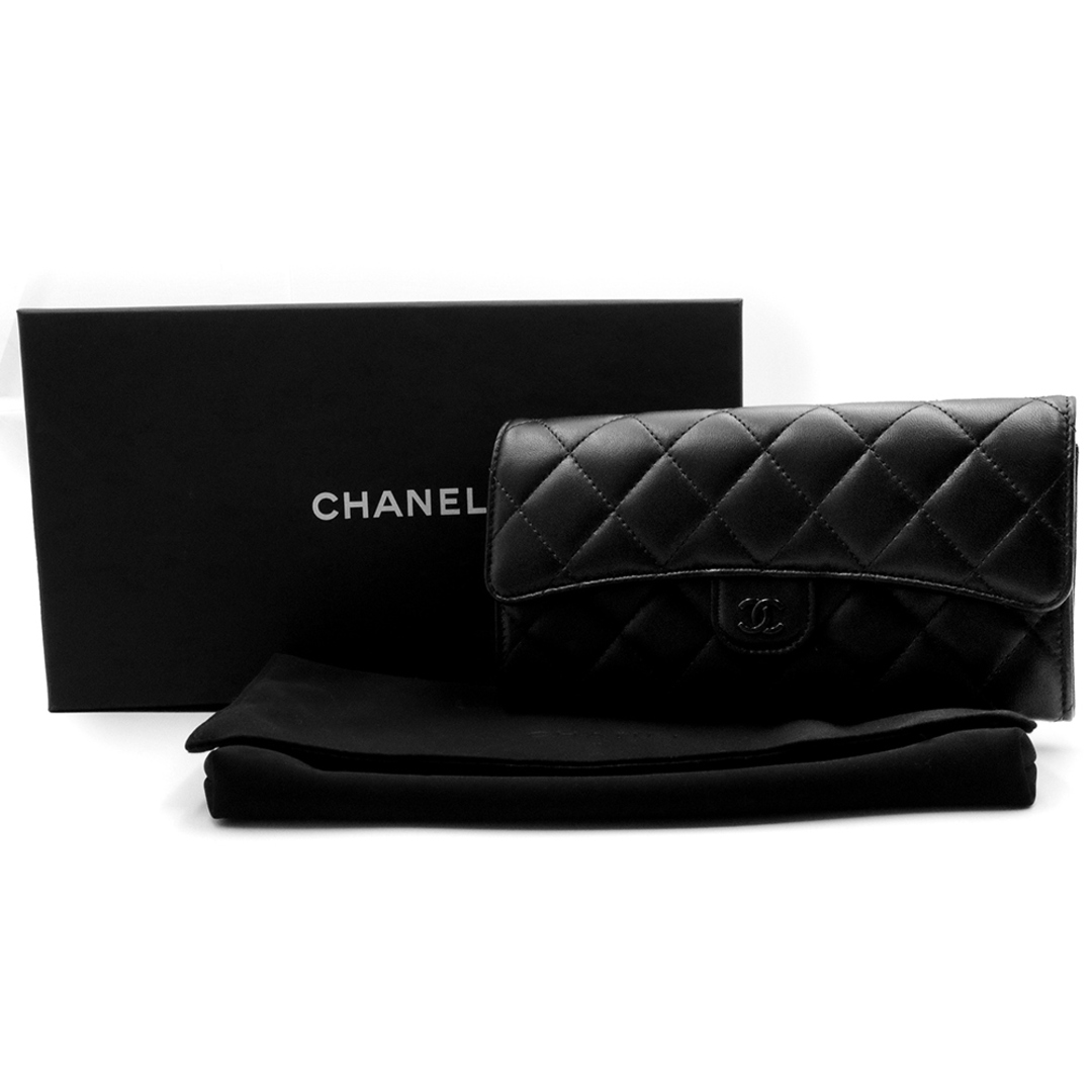 亜由美様 CHANEL マトラッセ タイムレスクラシック ラムスキン フラップ CHANEL - シャネル マトラッセ クラシック ロング フラップ