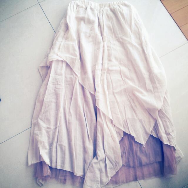 Ungrid(アングリッド)のきゅうさん☆お取り置き ガーゼフレアマキ レディースのスカート(ロングスカート)の商品写真
