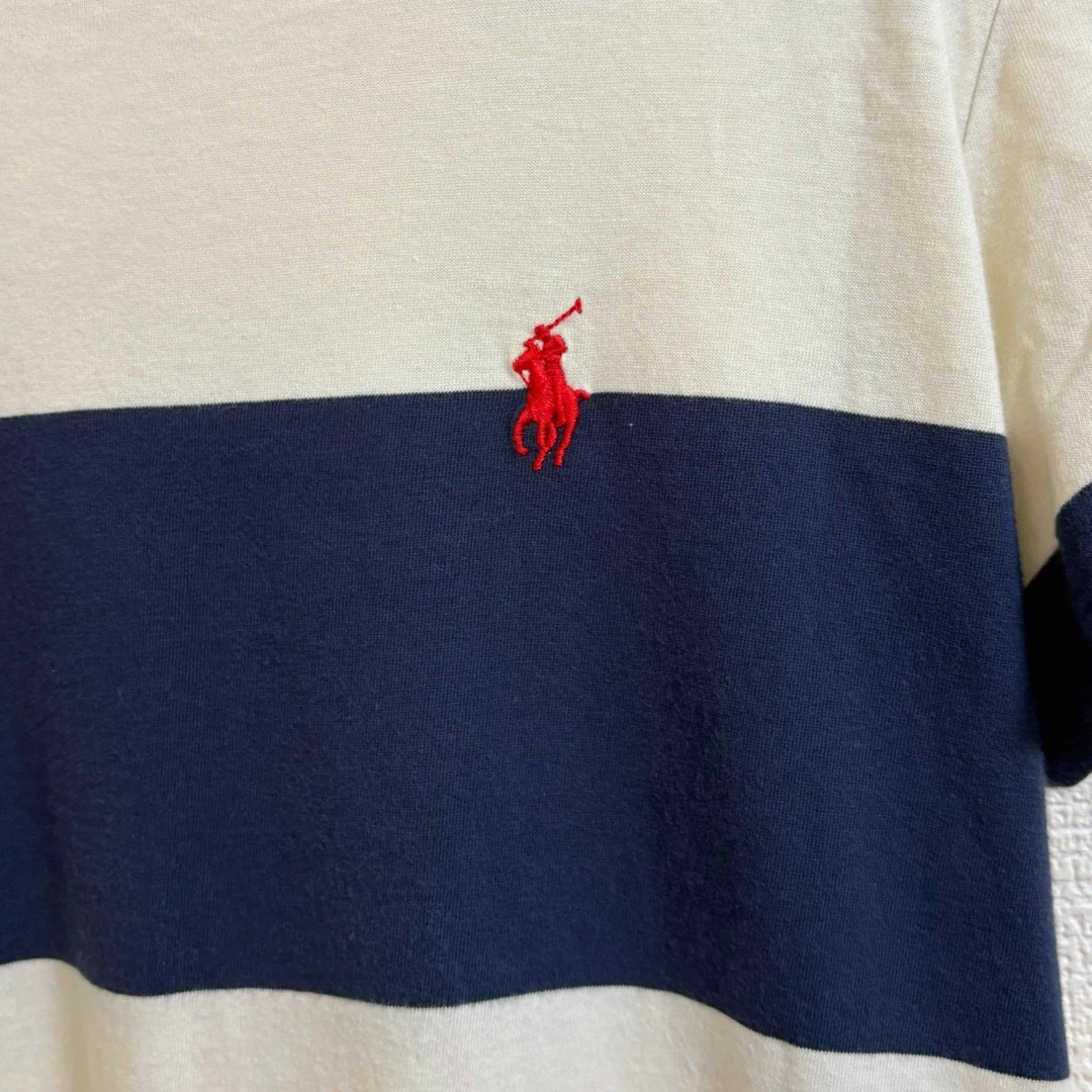 [POLO RALPH LAUREN] ネイビーホワイト ボーダーニットワンピ POLO RALPH LAUREN - ポロラルフローレン ワンピース コットン