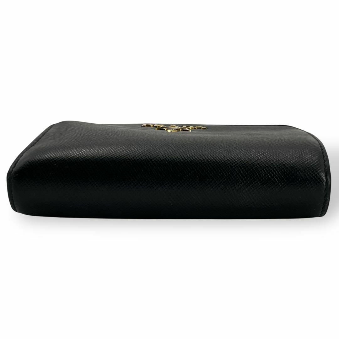 【PRADA✨】ブラック フラップ長財布 サフィアーノレザー ゴールドロゴ PRADA プラダ 財布 長財布 1ML506 QHH ネロ サフィアーノ レザー