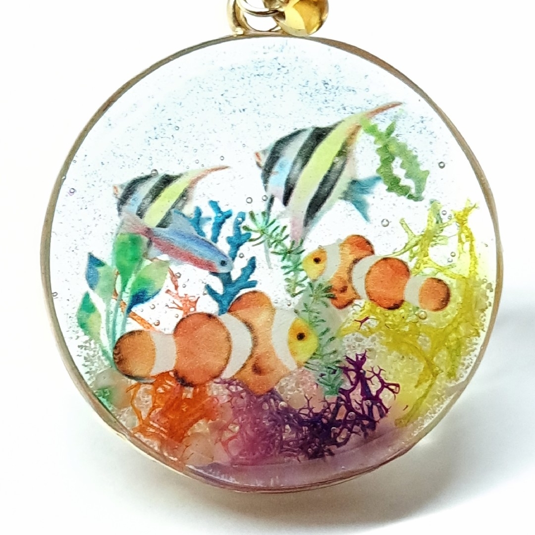 。*【 348 】- 熱帯魚(B) - ネックレス *  。 ハンドメイドのアクセサリー(ネックレス)の商品写真
