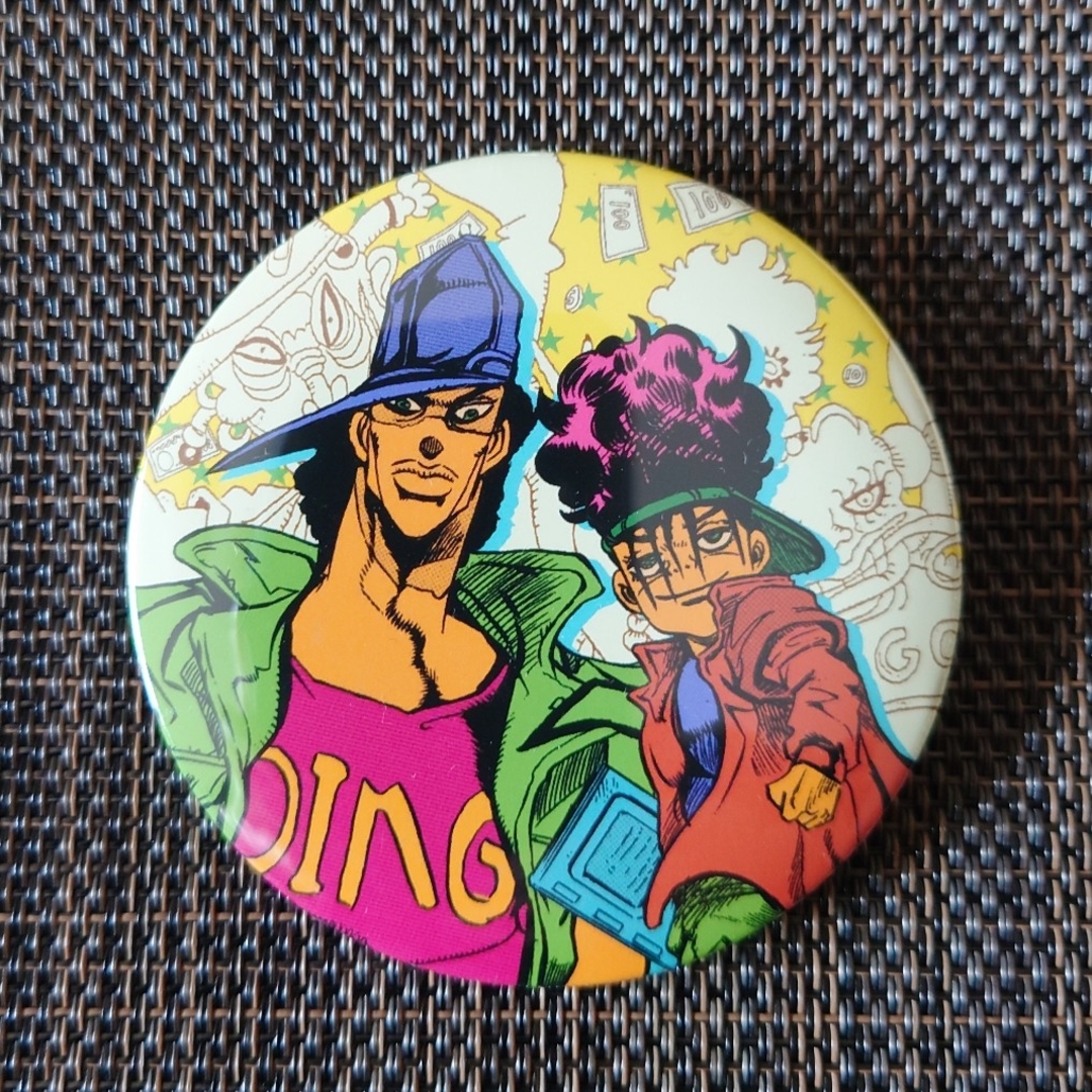 集英社(シュウエイシャ)のジャンプ展　ジョジョの奇妙な冒険　コレクション缶バッジ　オインゴ＆ボインゴ エンタメ/ホビーのアニメグッズ(バッジ/ピンバッジ)の商品写真