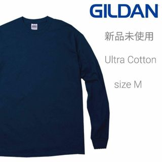 ギルダン(GILDAN)の新品未使用 ギルダン ウルトラコットン 6oz 無地 長袖Tシャツ ネイビー M(Tシャツ/カットソー(七分/長袖))