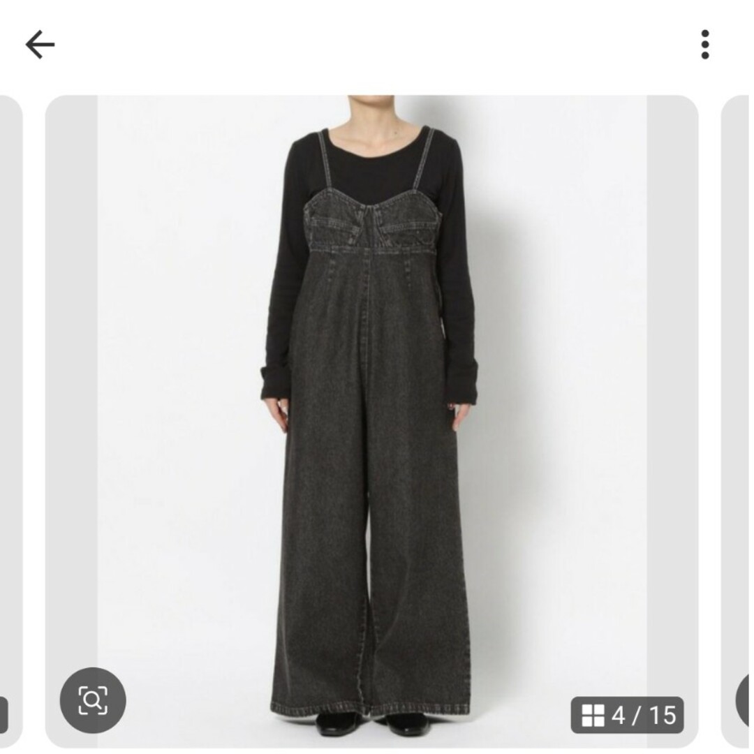 LOWRYS FARM(ローリーズファーム)のローリーズファーム★ＣＯＮＥデニムサロペット レディースのパンツ(サロペット/オーバーオール)の商品写真