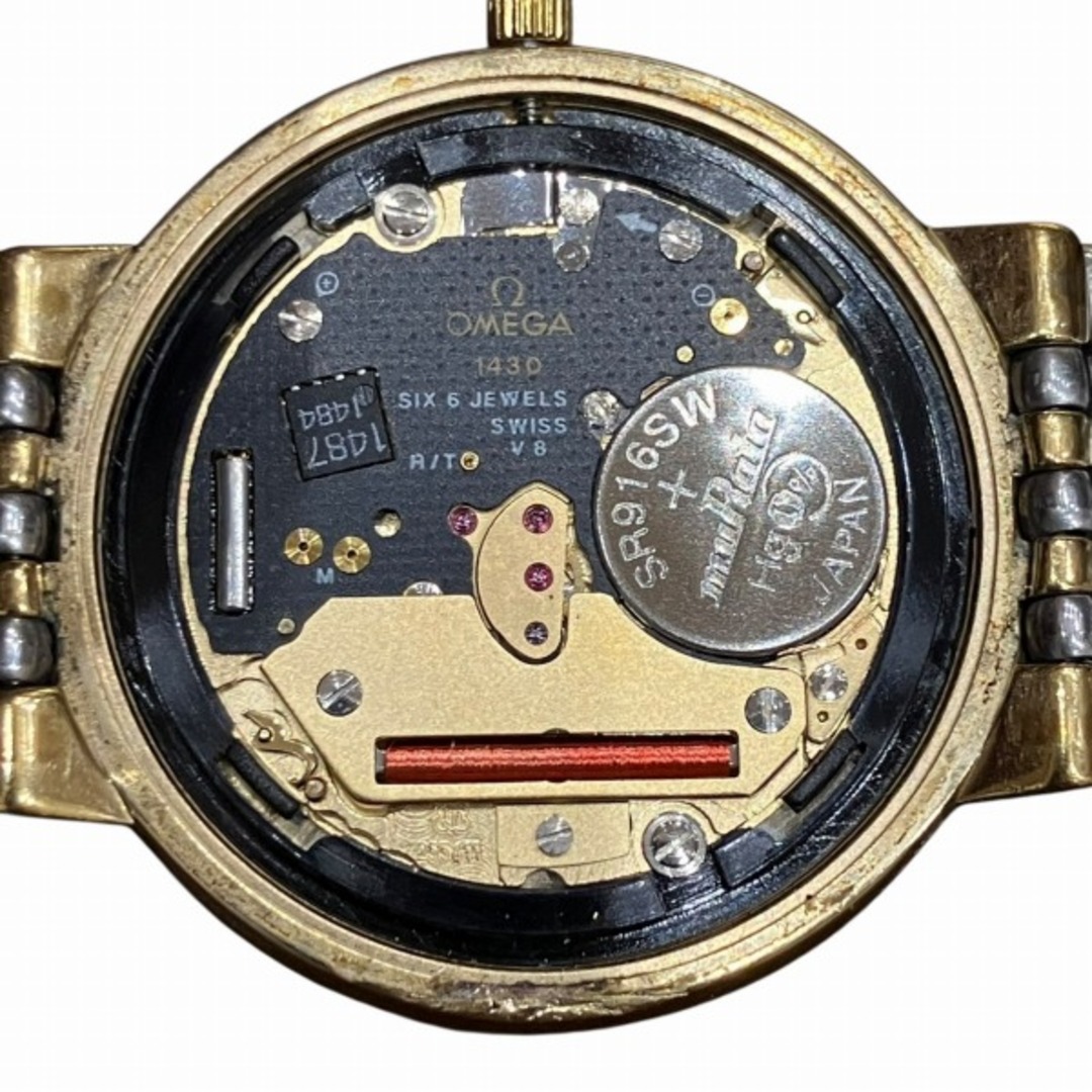 OMEGA - オメガ デビル クォーツ コンビ 時計 腕時計 メンズ
