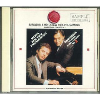 CD ダニエル・バレンボイム, ズービ ブラームス ピアノ協奏曲 第２番 変ロ長調 30DC774PROMO CBS SONY /00110