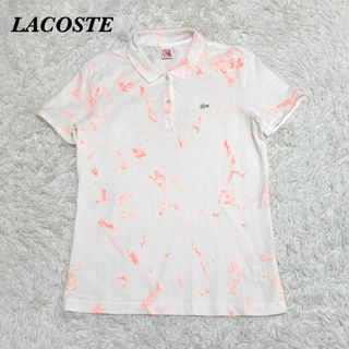 ラコステ(LACOSTE)のLACOSTE LIVE ラコステライブ　ポロシャツ L オレンジ(ポロシャツ)