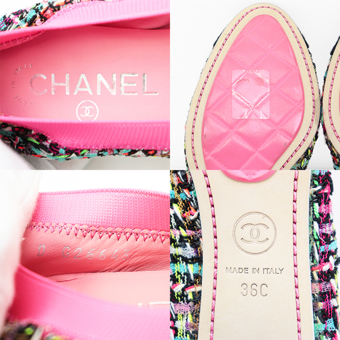 CHANEL シャネル パンプス ピンク 白 34.5 CHANEL シャネル パンプス ピンク 白 34.5