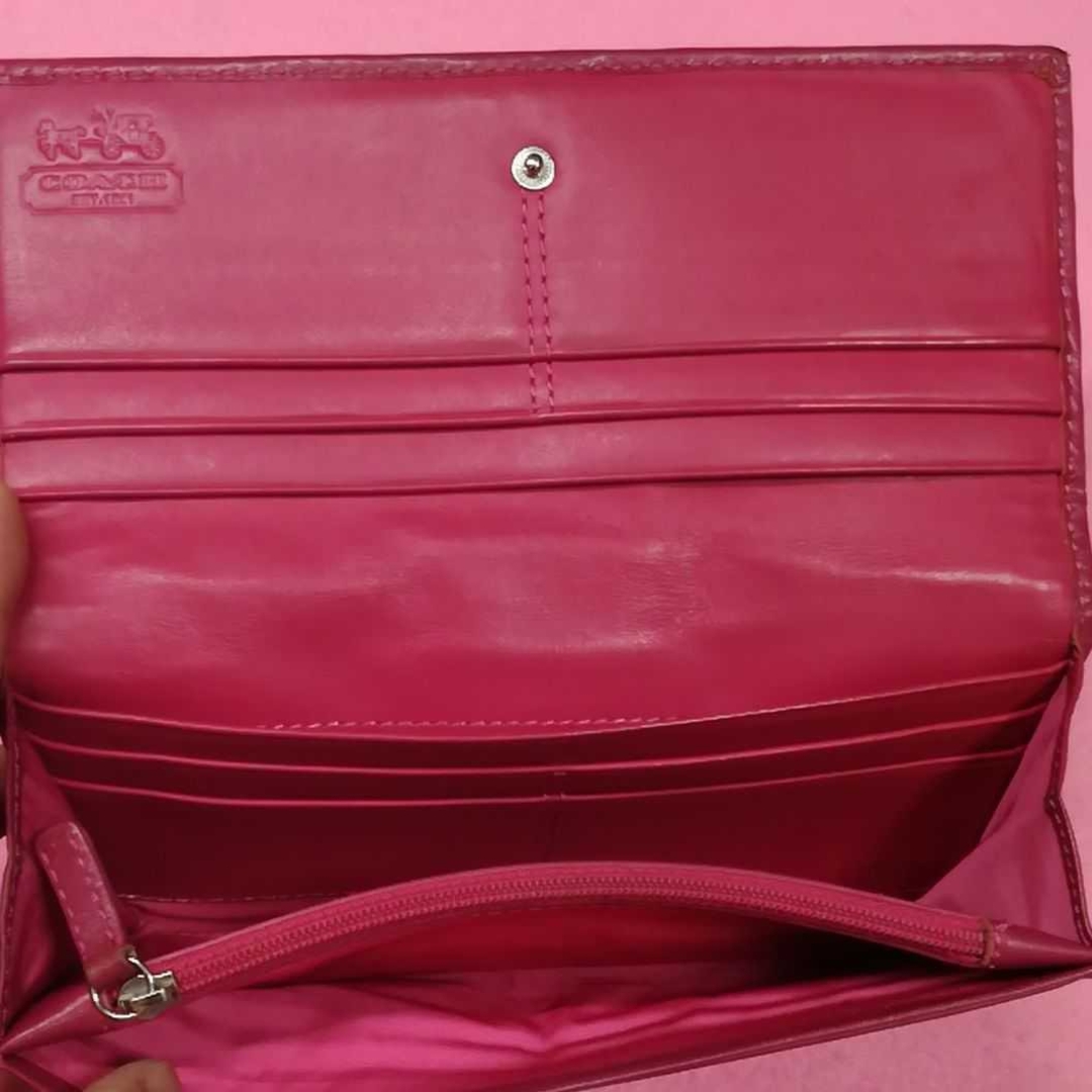 COACH(コーチ)のCOACH コーチ レディース 長財布 シグネチャー キャンバス×レザー レディースのファッション小物(財布)の商品写真